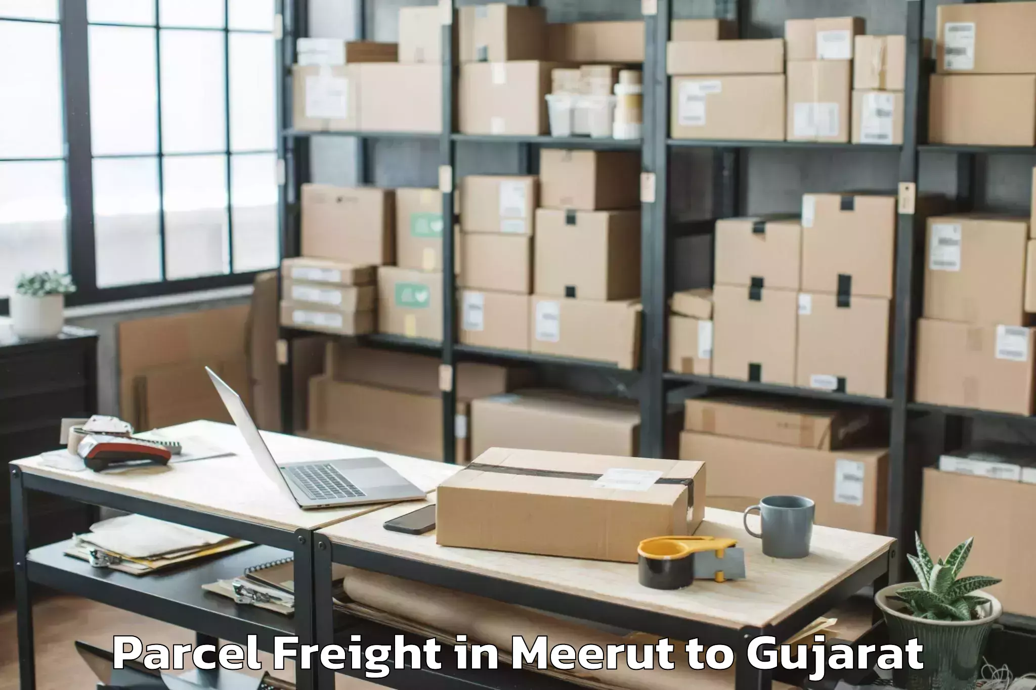 Easy Meerut to Mehmedabad Parcel Freight Booking